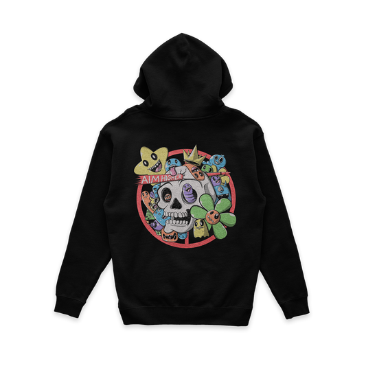 Friends N Monsters - Cotton Candy Black Hoodie